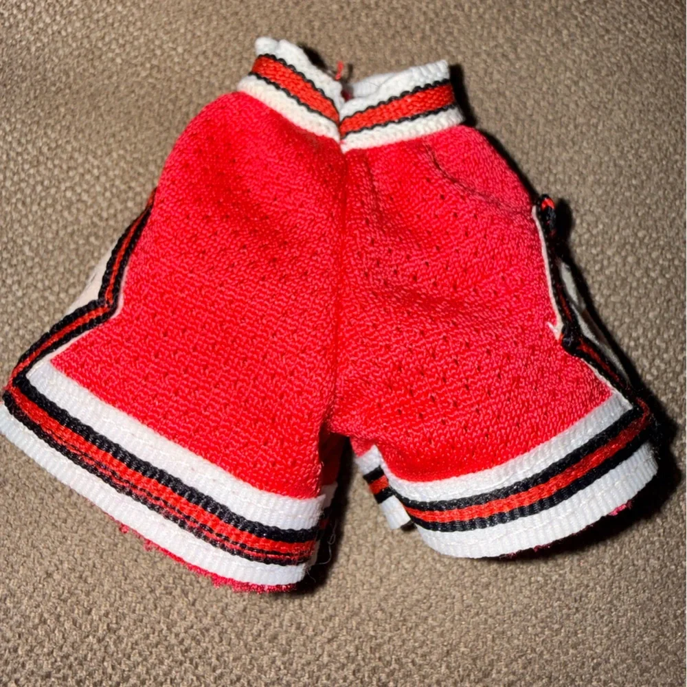 Mattel Barbie Doll Shorts Red NBA Chicago Bulls Team Elastic Band 1990’s